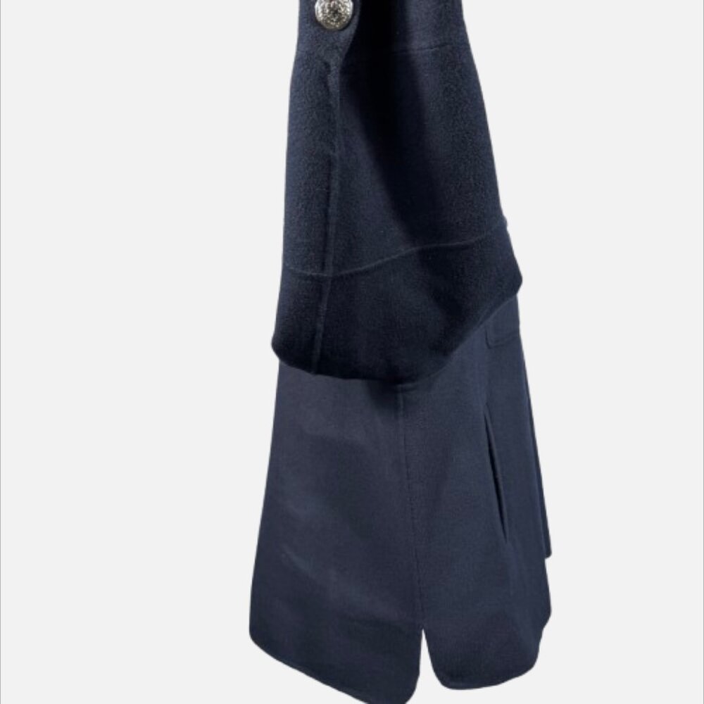 Tommy Hilfiger ICONS Wool Blend Navy Silver Crest Buttons Shacket Jacket (SZ 46) - Picture 7 of 16